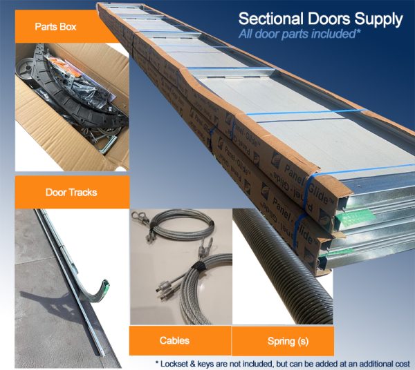 2440h x 2800w <br> BRAND NEW Sectional Garage Door. Panel Garage Door. Sydney - Image 6