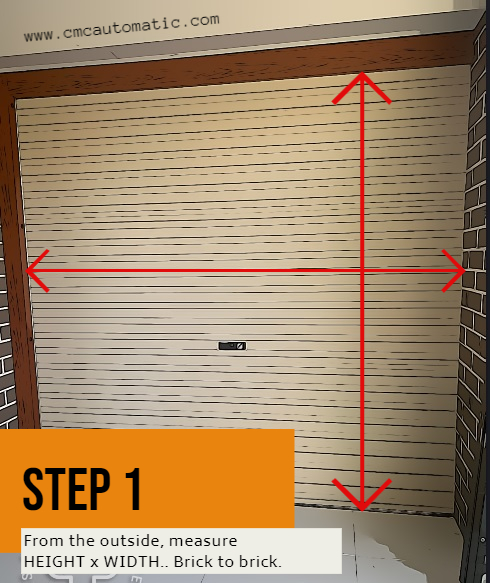 How to measure garage door opening
