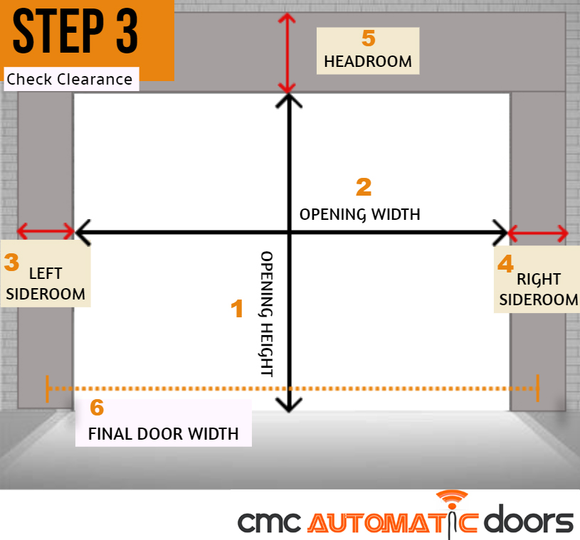 How to measure garage door clearance