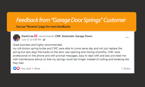 🔶 2180h x 4150w Garage Doors Torsion Springs - Pair of springs for Sectional Garage Doors 🔶 - Image 5