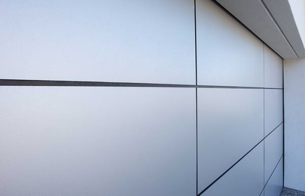 2300h x 5450w Aluminium Composite Garage Doors. Modern Sectional doors . Alucabond Alternative. Silver - Image 9