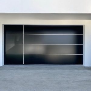 Matt Black Aluminium Composite Sectional Door